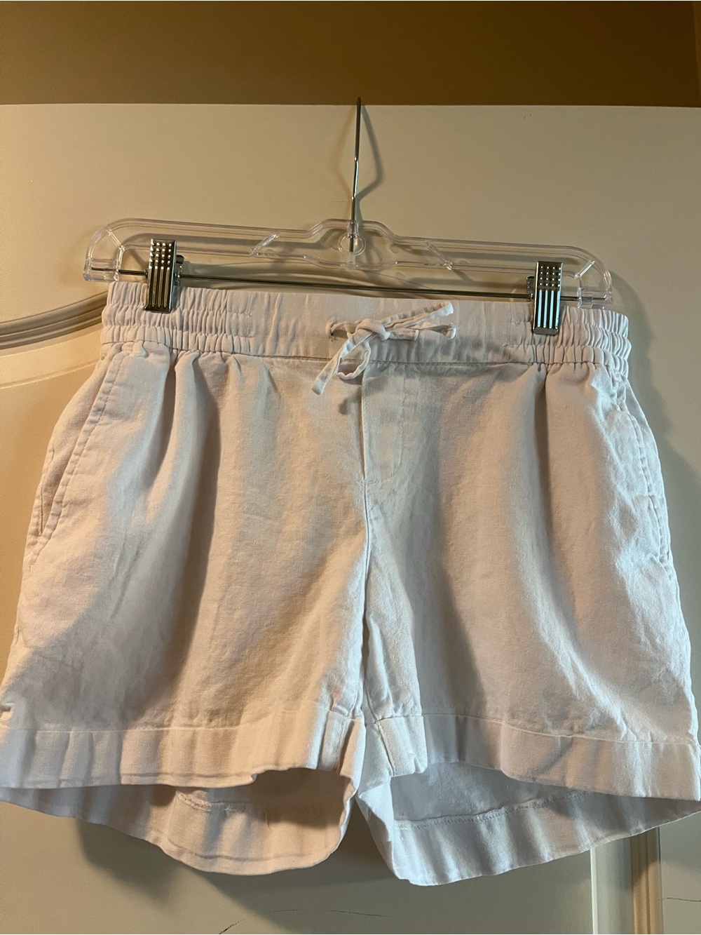 Old Navy White Drawstring Shorts